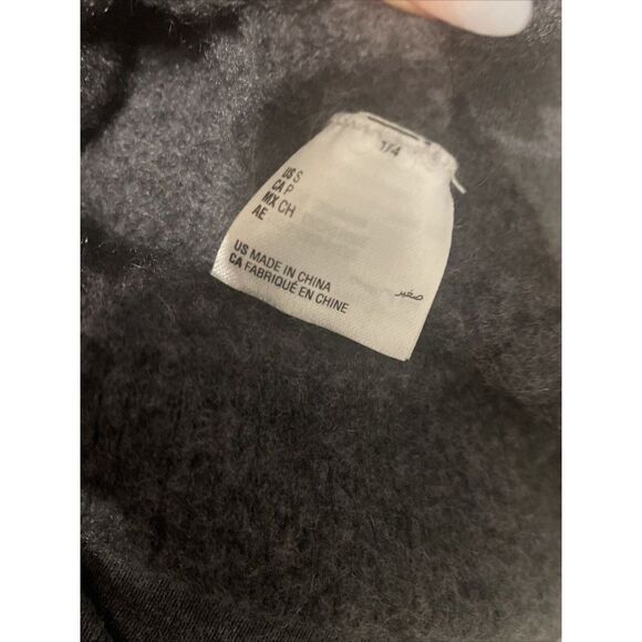 Cashmere Charter Club Luxury Cashmere Sweater Hood Pockets Zipper Small Gray - Picture 4 of 4